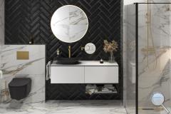 Koupelna Geotiles Aurora - SIKO-koupelna-v-mramoru-v-cernem-a-zlatem-provedeni-s-cernym-walk-in-serie-Aurora-002