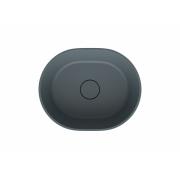 Umyvadlo na desku SAT Aula 47x38 cm tmavě šedá mat bez otvoru pro baterii, bez přepadu SATAU4738MG. &nbsp;(2)