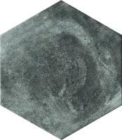 Dlažba Cir Miami pitch black hexagon černá