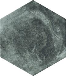 Dlažba Cir Miami pitch black hexagon černá