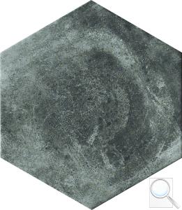 Dlažba Cir Miami pitch black hexagon černá