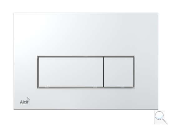 Ovládací tlačítko Alcaplast plast chrom lesk M571. obr. 1