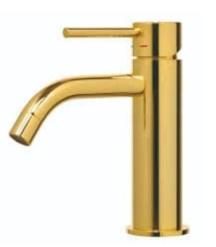 Umyvadlová baterie Paffoni Light bez výpusti zlatá lesk LIG071HG