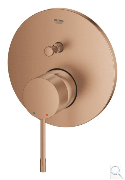 Sprchová a vanová baterie GROHE Essence bez podomítkového tělesa kartáčovaný Warm Sunset mat 24167DL1. obr. 1
