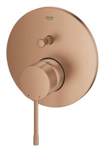 Sprchová a vanová baterie GROHE Essence bez podomítkového tělesa kartáčovaný Warm Sunset mat 24167DL1