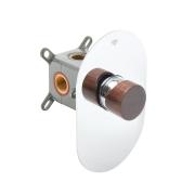 Sprchová baterie SAT Fusion včetně podomítkového tělesa tmavé dřevo SATBSFU210DT. obr. 2&nbsp;