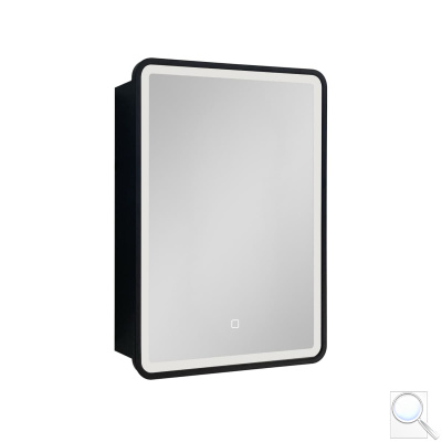 Zrcadlová skříňka s osvětlením SAT 50x71 cm černá SATZGALED5071CE. obr. 1