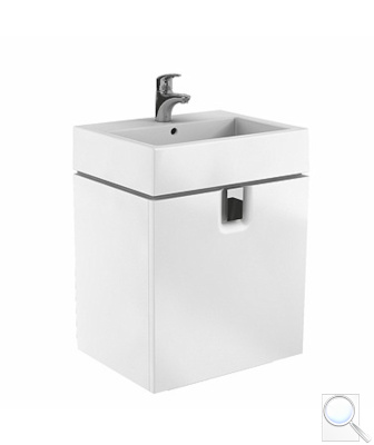 Koupelnová skříňka pod umyvadlo Kolo Twins 60x46x57 cm bílá lesk 89498000. 