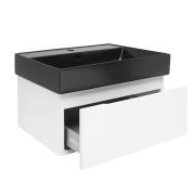 Koupelnová skříňka s umyvadlem SAT Evolution 78x30x44,8 cm bílá mat SATEVO80WMU2B. obr. 2 