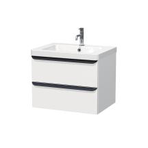 Koupelnová skříňka s umyvadlem Naturel Pavia 65x53x49 cm, 85x53x49 cm, 105x53x49 cm bílá mat černá úchytka