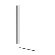 Sprchová zástěna Walk-in 100 cm SAT v barvě profilu PVD Gun metal SATBWI100PRGM. obr. 3 
