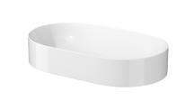 Umyvadlo na desku Cersanit Inverto 60x35 cm bez otvoru pro baterii K671-009