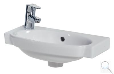 Nábytkové umývátko Jika Tigo 45x23,5 cm otvor pro baterii vlevo H8152120001051 obr. 1