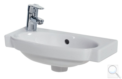 Nábytkové umývátko Jika Tigo 45x23,5 cm otvor pro baterii vlevo H8152120001051. obr. 1
