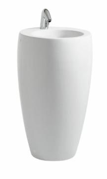 Volně stojící umyvadlo Laufen Alessi One 53x53 cm otvor pro baterii uprostřed H8119724001041