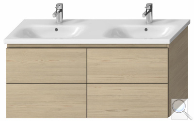 Koupelnová skříňka pod umyvadlo Jika Mio-N 126x44,5x59 cm jasan H40J7184013421. 