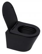 WC se sedátkem softclose závěsné SAT Infinitio černá mat zadní odpad SATINF010RREXPBKM (obr. 4)