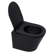 WC se sedátkem softclose závěsné SAT Infinitio černá mat zadní odpad SATINF010RREXPBKM. obr. 4 