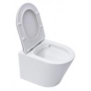 WC se sedátkem softclose závěsné SAT Infinitio bílá mat zadní odpad SATINF010RREXPWM (obr. 4)