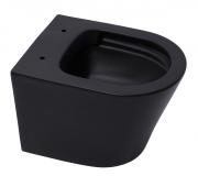 WC se sedátkem softclose závěsné SAT Infinitio černá mat zadní odpad SATINF010RREXPBKM (obr. 2)