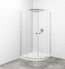 Sprchový kout čtvrtkruh 80x80x185 cm, 90x90x185 cm Multi Basic