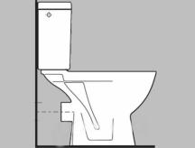 WC kombi, pouze mísa Jika Lyra Plus zadní odpad H8243860000001