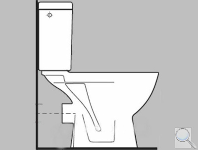 WC kombi, pouze mísa Jika Lyra Plus zadní odpad H8243860000001. obr. 1