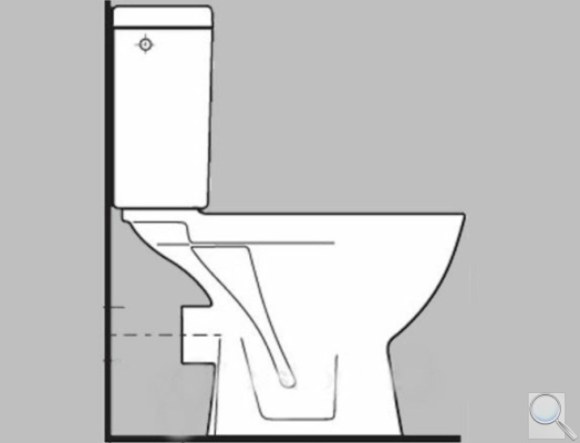 WC kombi, pouze mísa Jika Lyra Plus zadní odpad H8243860000001. obr. 1