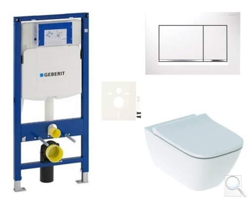 Závěsný WC set do lehkých stěn / předstěnový Geberit Smyle SIKOGESSMSS30. obr. 1