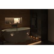 Volně stojící vana SAT Meda 167x82,3 cm litý mramor levá i pravá bílá SATME1670. obr. 10&nbsp;