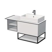 Koupelnová skříňka pod umyvadlo Naturel Oxo 110x58x50 cm bílá mat OXO110P701ZKDLBM. obr. 2 