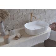 Umyvadlo na desku SAT Project 50x33 cm bez otvoru na baterii SATUMPRO5033. &nbsp;(5)