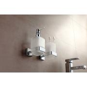 Držák skleniček SAT Simply S včetně skleničky chrom/mléčné sklo SATDSIMS27. &nbsp;(5)