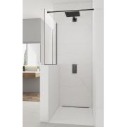 Sprchová zástěna SAT Walk-in 100x100 cm na sníženou příčku černá SATBWIS100PRC. (3)