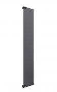 Otočná pantová zástěna 35x200cm SAT Walk-in (černá, kouřové sklo)
