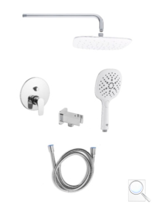 Sprchový systém SAT Project včetně podomítkového tělesa chrom lesk SATBPSETPRO3. obr. 1