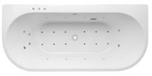 Masážní volně stojící vana SAT 160x75 cm akrylát levá bílá SIKOHMLOLI160L