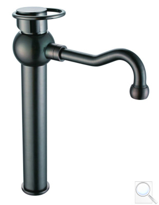 Vysoká umyvadlová baterie WF Industrial bez výpusti olejem gumovaný bronz SIKOBWFS285. 