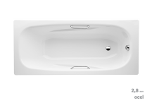 Obdélníková vana Jika Trento smaltovaná ocel