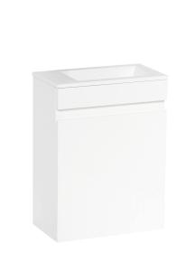 Koupelnová skříňka s umyvadlem Naturel Verona 40x53,2x22 cm bílá lesk VERONA40BL