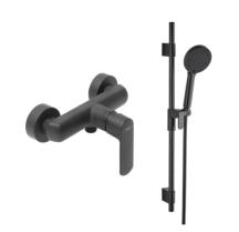 Sprchová baterie SAT Feel se sprchovým setem 150 mm černá matná SATBSFEEL268CSET1