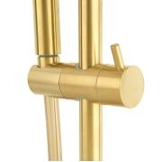 Sprchový systém SAT DARK na stěnu s termostatickou baterií broušené zlato SATDASSTKBZ. &nbsp;(8)