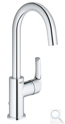Vysoká umyvadlová baterie Grohe Eurosmart New řetízek chrom 23743002. 