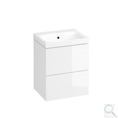 Koupelnová skříňka s umyvadlem Cersanit Medley 50x59x40 cm bílá lesk S801-353-DSM obr. 1