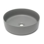 Umyvadlo na desku SAT Infinitio 39x39 cm šedá mat bez otvoru pro baterii SATINF3939LGRM. obr. 2