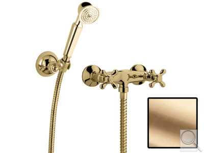 Sprchová baterie Paffoni Ricordi se sprchovým setem 150 mm bronz IR168DBR. 