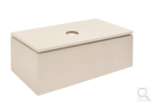 Koupelnová skříňka s krycí deskou SAT Feel 100x30x46 cm pískově béžová mat SATFEEL100BED. obr. 1
