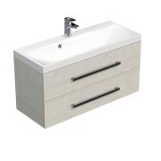 Koupelnová skříňka s umyvadlem Naturel Cube Way 60x53x40 cm, 80x53x40 cm, 100x53x40 cm dub chamonix. 100x53x40 cm CUBE2100ZDC