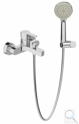 Vanová baterie Jika Mio-N se sprchovým setem 150 mm chrom H3211V70041311. obr. 1