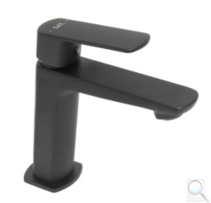 Umyvadlová baterie SAT Feel bez výpusti černá matná SATBSFEEL271C. obr. 1